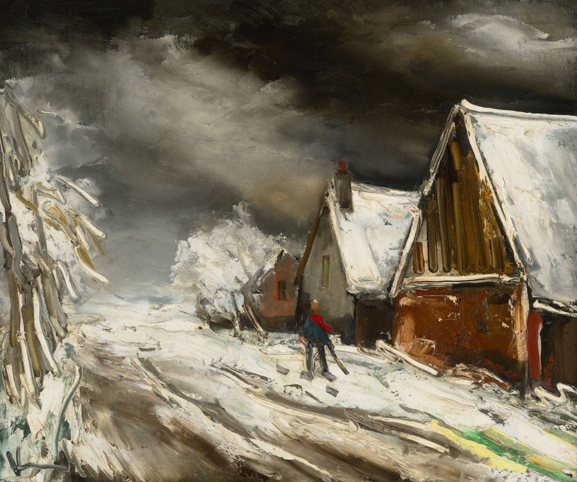 Rue de village sous la neige by Maurice de Vlaminck
