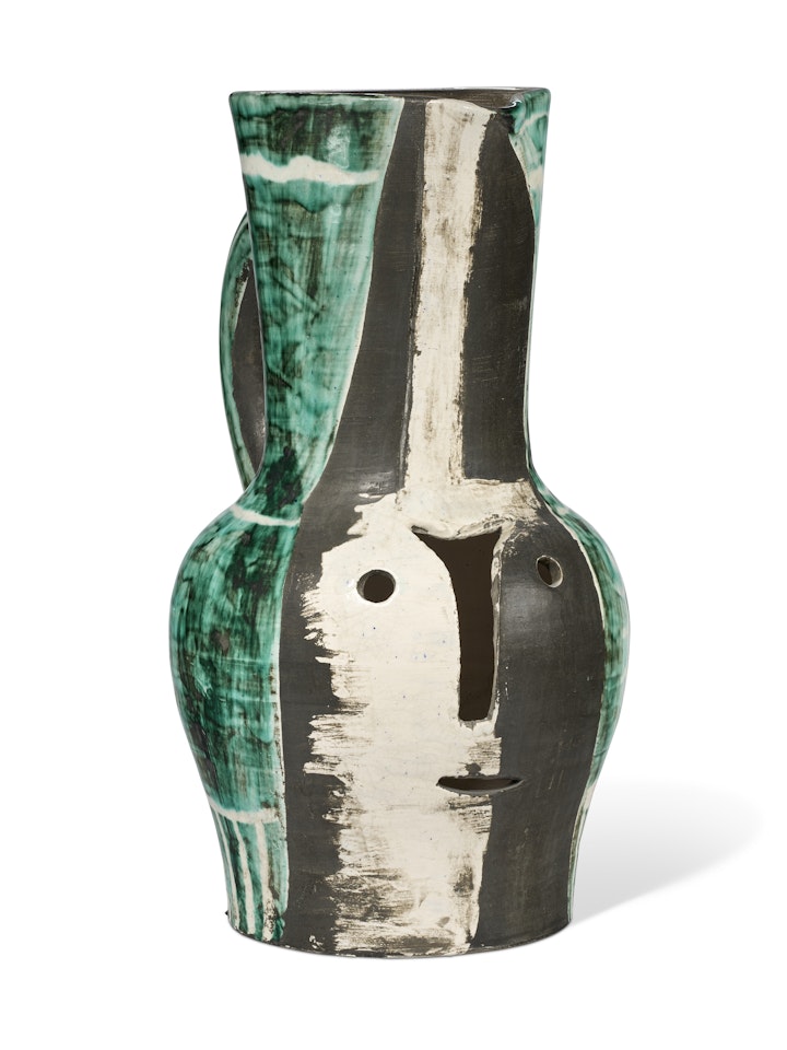 Pichet à lampe (Visage découpé) by Pablo Picasso