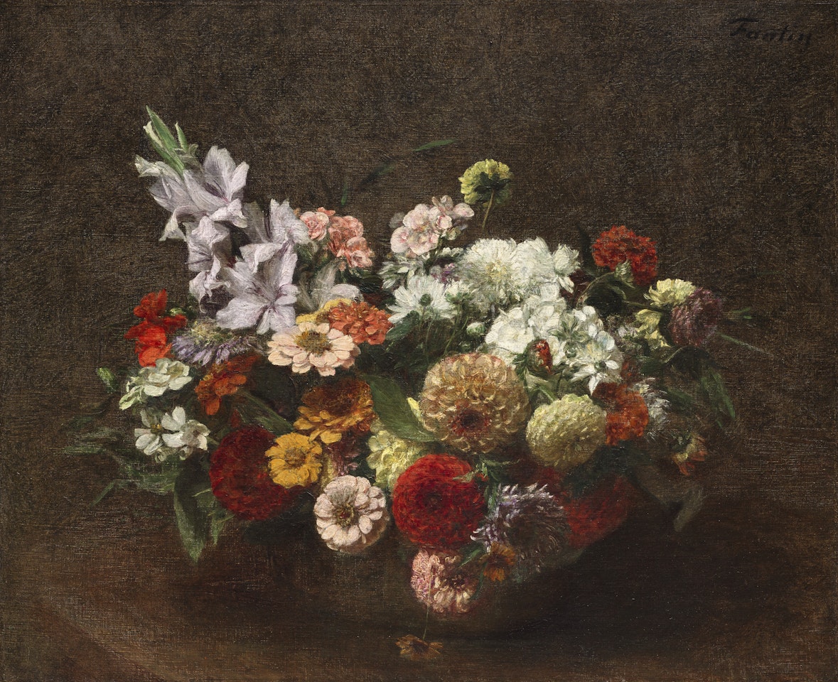 Grand bouquet de fleurs by Henri Fantin-Latour