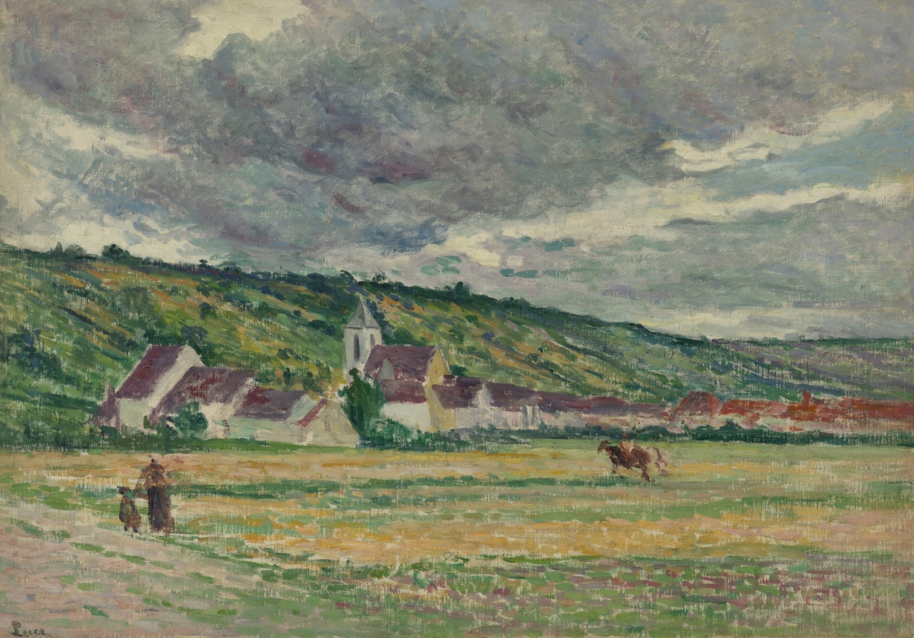 Le village de Bessy by Maximilien Luce