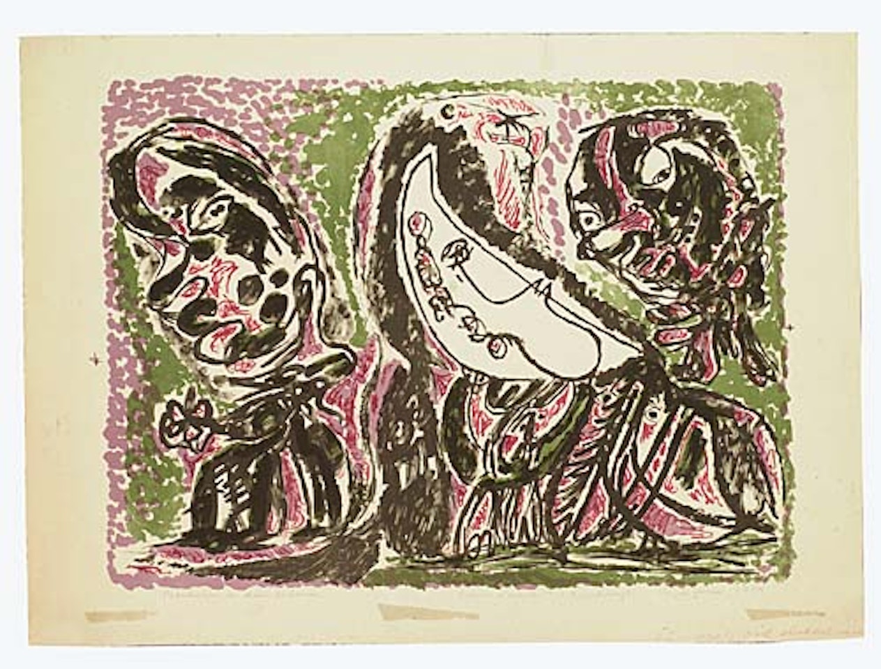 Barbier au Claire de Lune by Asger Jorn