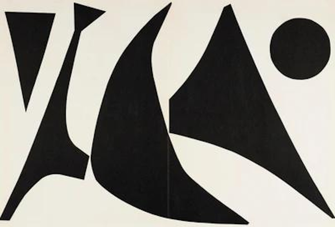 Ohne Titel, aus: Derrière le miroir by Alexander Calder