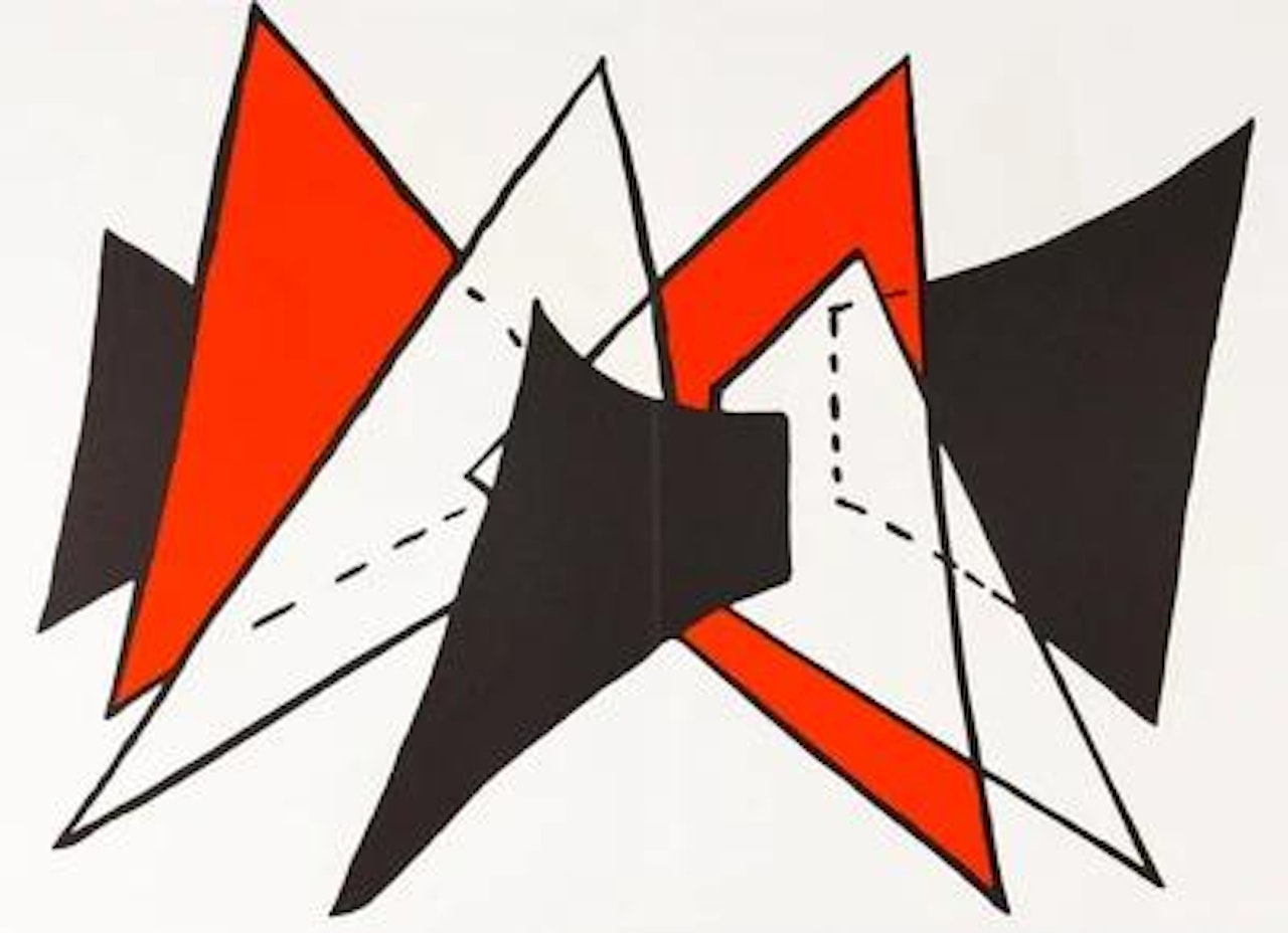 Ohne Titel, aus: Derrière le miroir by Alexander Calder
