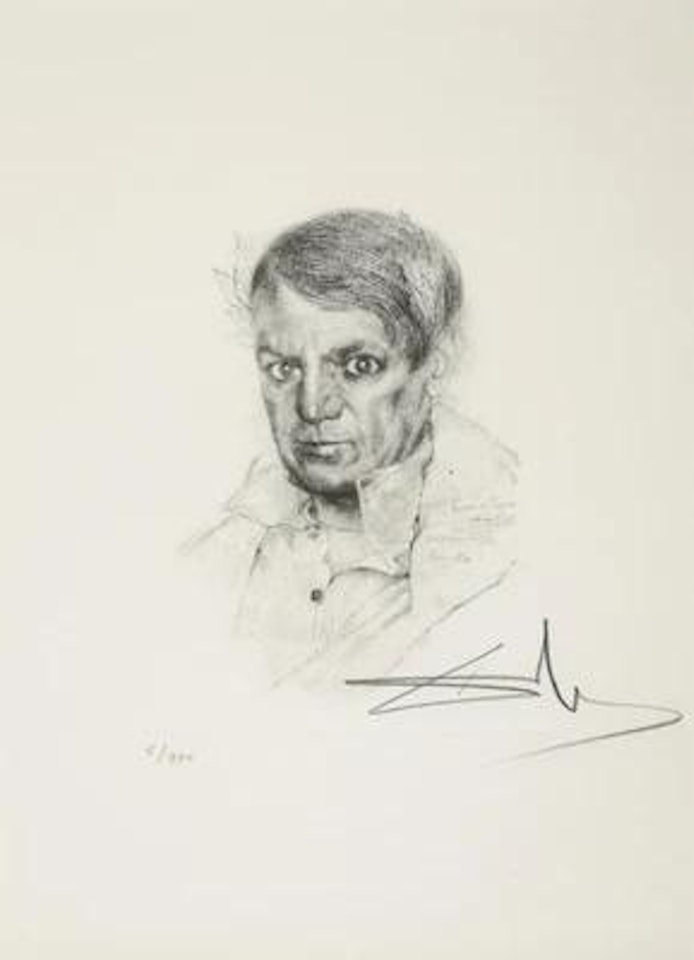 Moi aussi, j"ai connu l"Empereur (Hommage à Pablo Picasso) by Salvador Dali