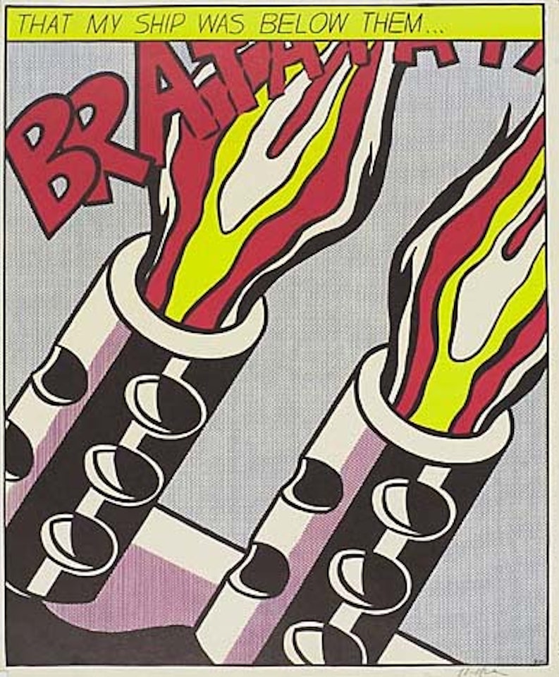 As I Opened Fire by Roy Lichtenstein