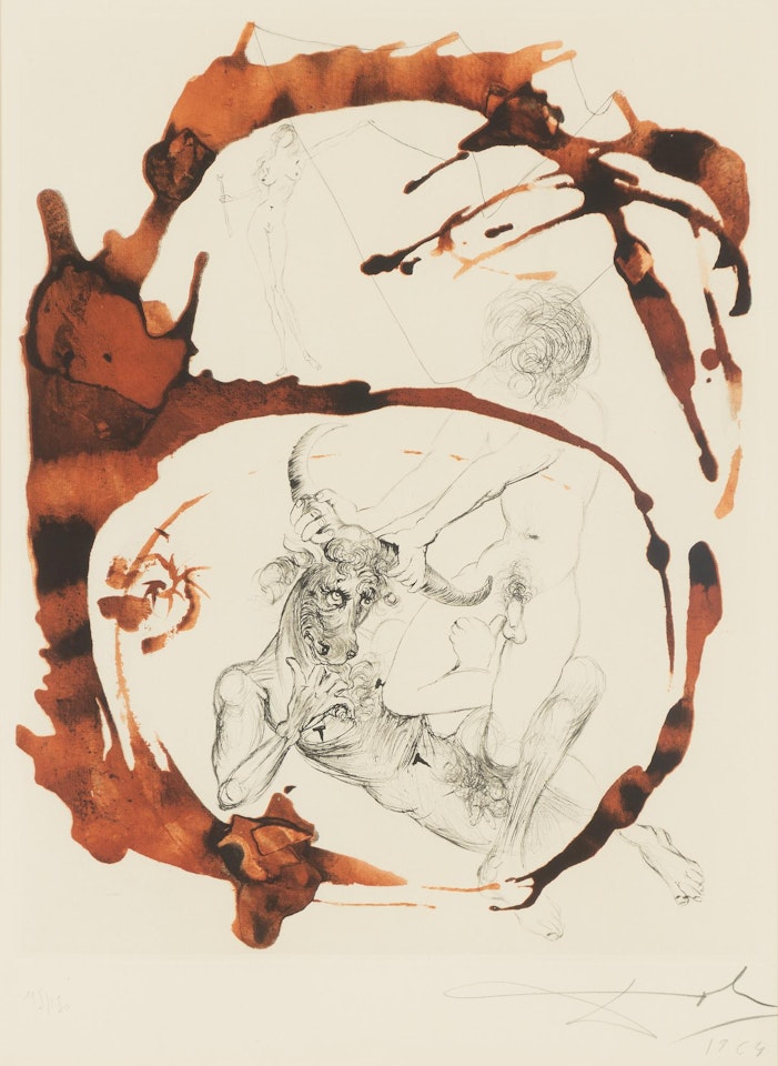 "Theseus and the Minotaur", from: "The Mythology" by Salvador Dali