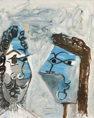 Homme et femme. Têtes