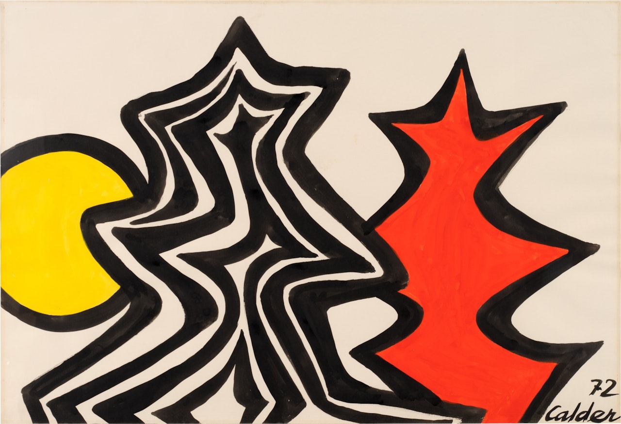 Striped Crag, Filled Crag by Alexander Calder