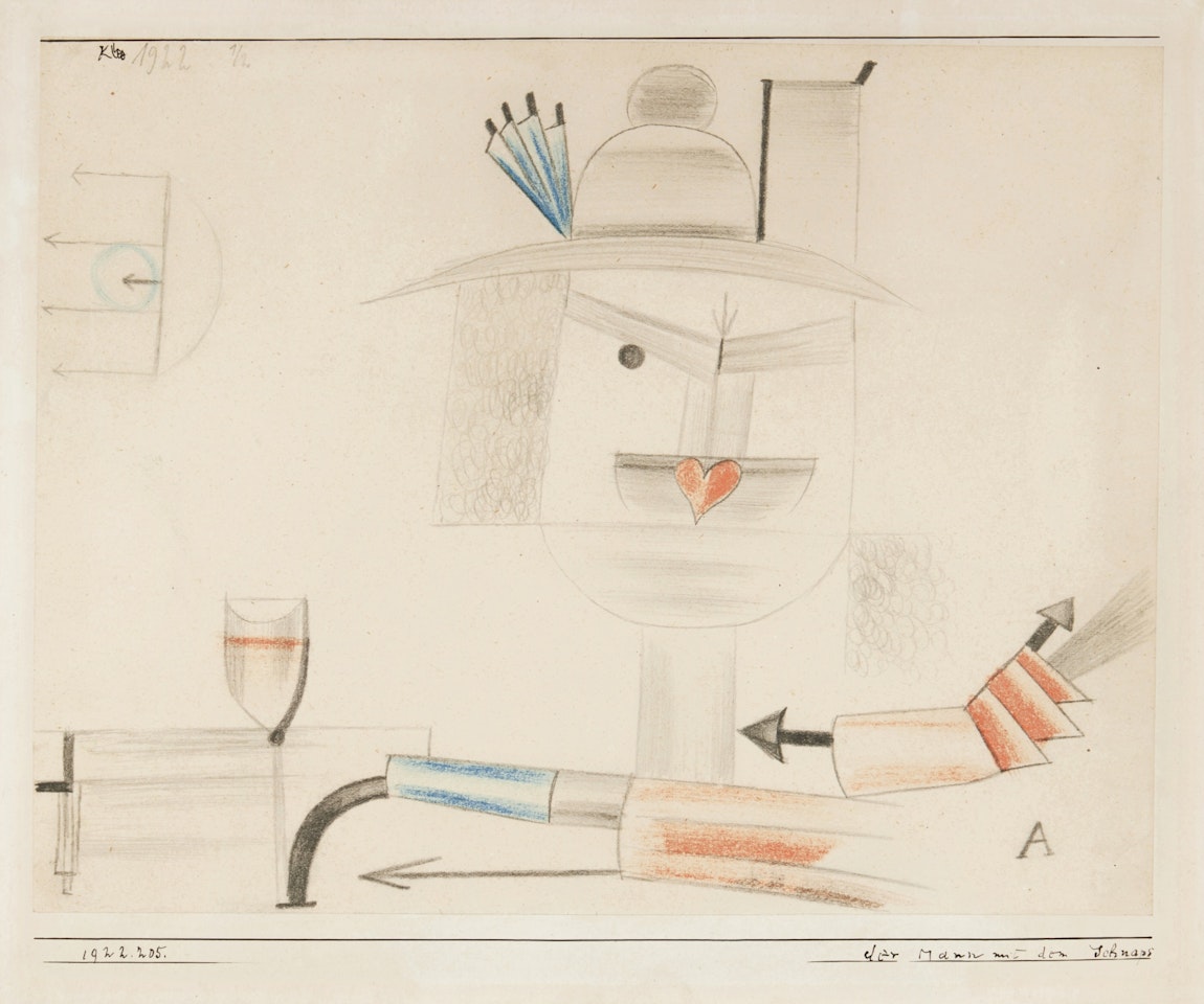 Der Mann mit dem Schnaps (The Man with the Schnapps) by Paul Klee