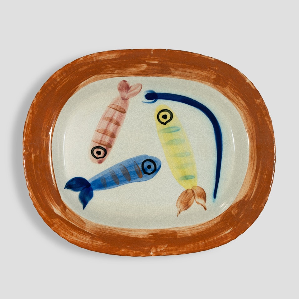 Quatre poissons polychromes by Pablo Picasso