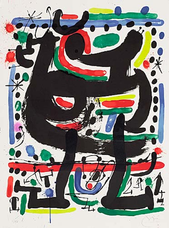 Poster for the Opening of the Mourlot Atelier in New York by Joan Miró