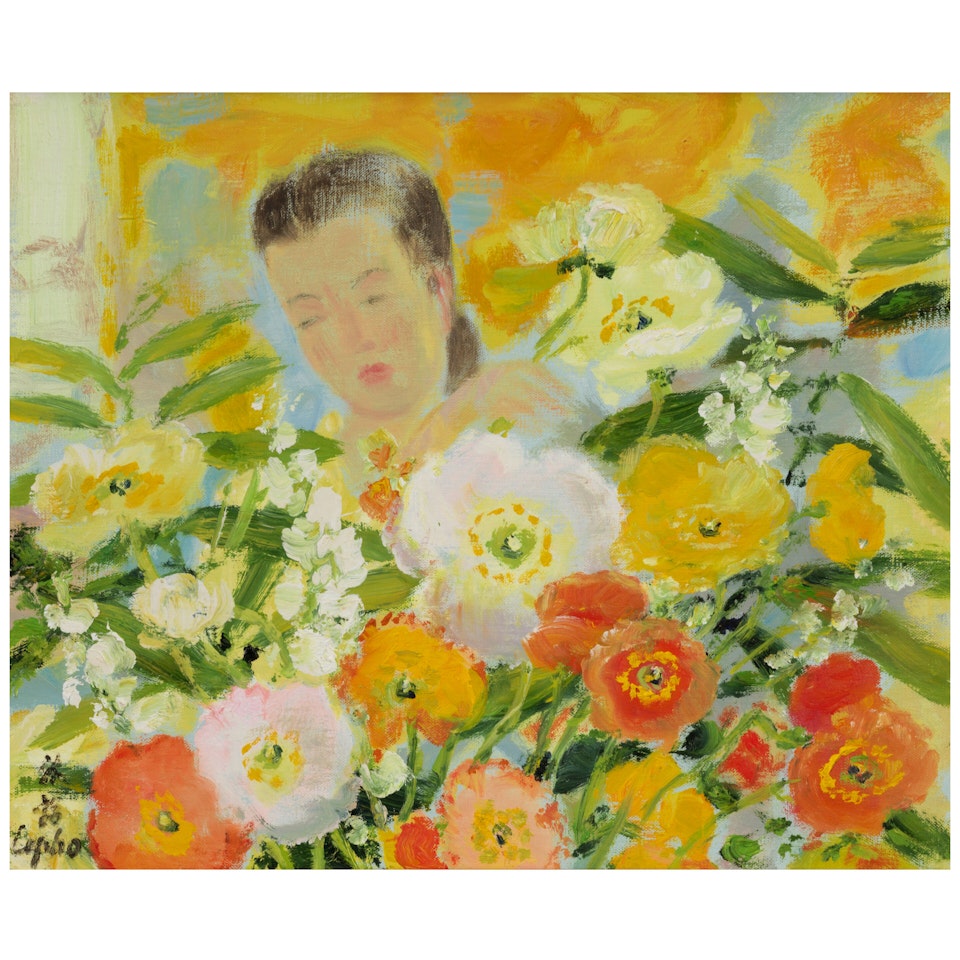 La femme aux poppies by Le Pho