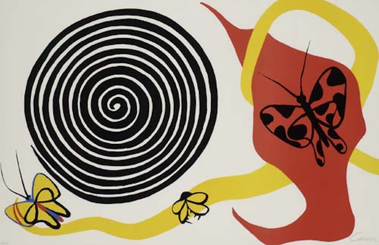 Butterflies and Spiral by Alexander Calder