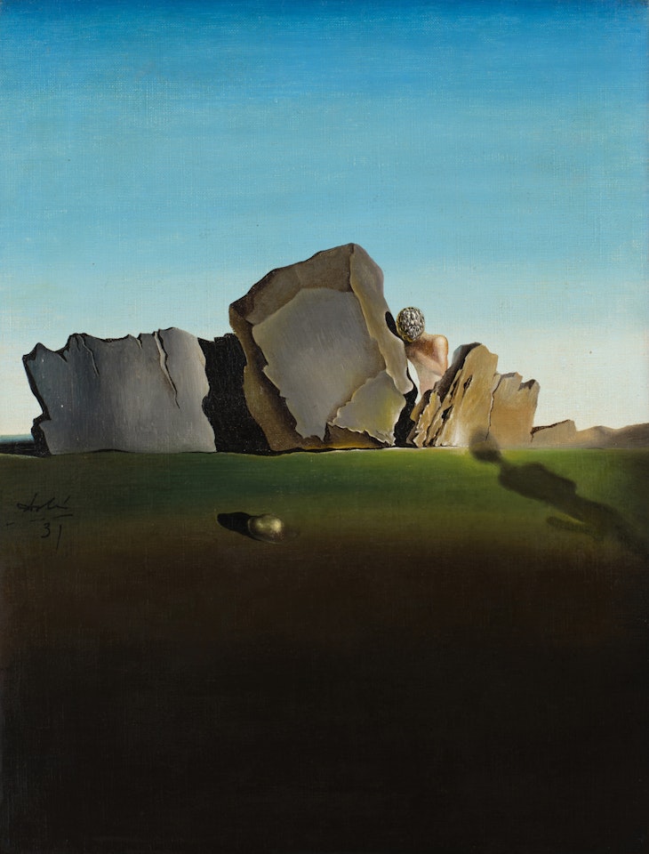 Symbiose de la tête aux coquillages by Salvador Dali