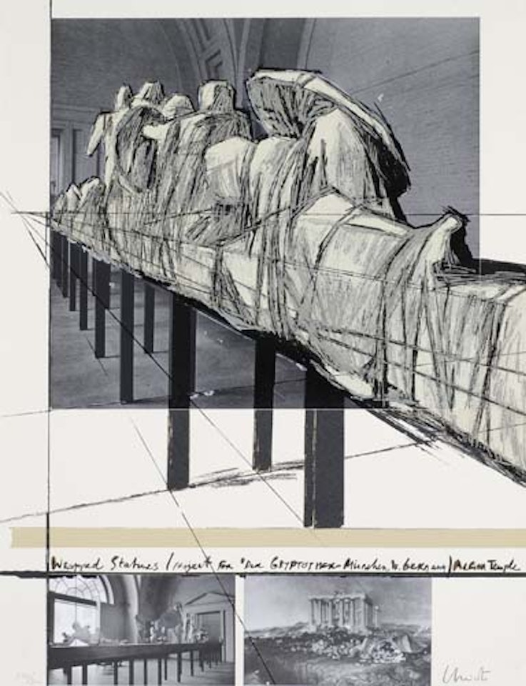 Wrapped Statues, Project for Der Glyptothek, Munich, West Germany by Christo