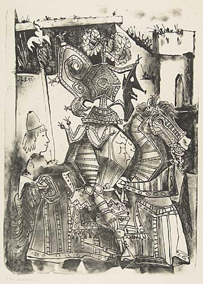 Le Chevalier et la Page by Pablo Picasso