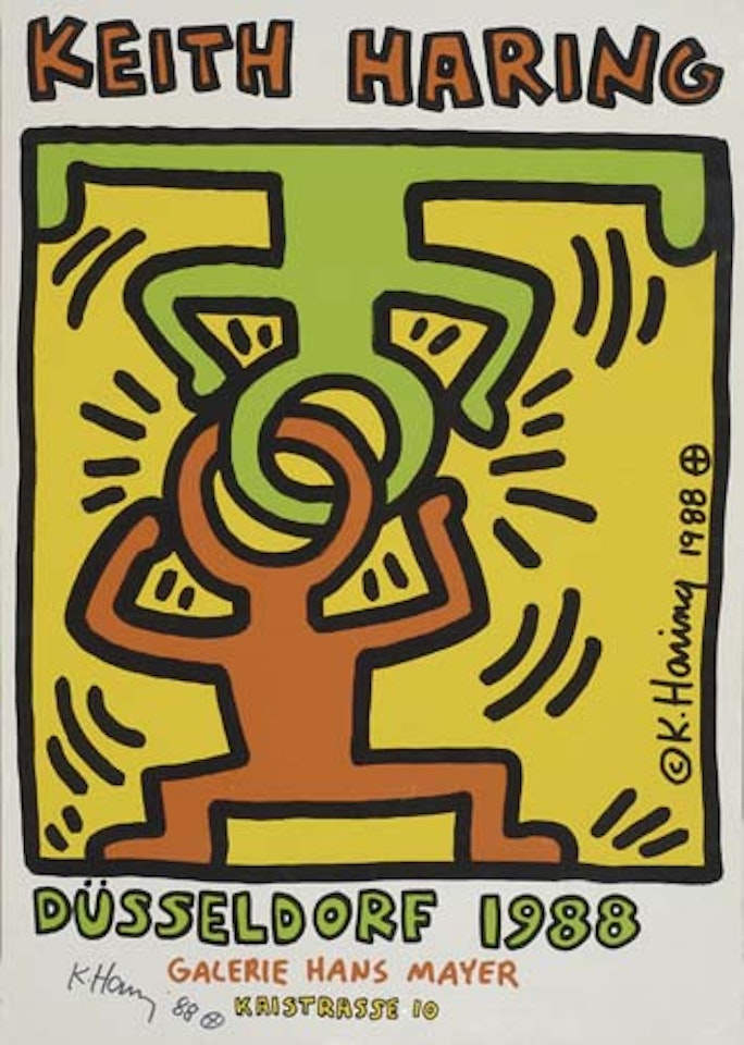 Keith Haring Düsseldorf 1988 by Keith Haring