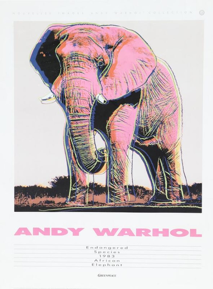 “African Elephant” by Andy Warhol