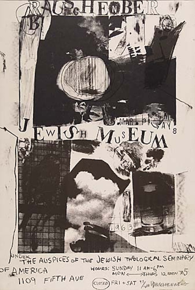 Jewish Museum Poster by Robert Rauschenberg