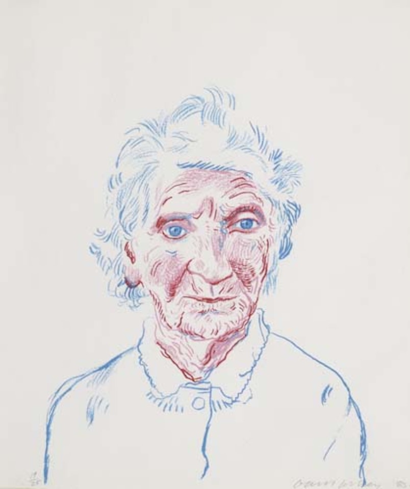 Portrait of Mother III by David Hockney