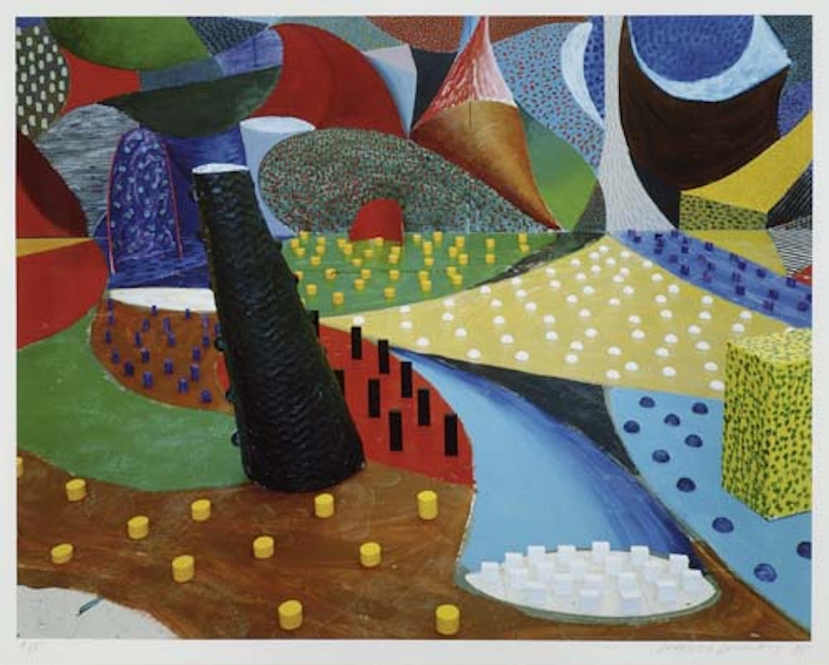 Second Detail SNAILS SPACE March 25th 1996 by David Hockney