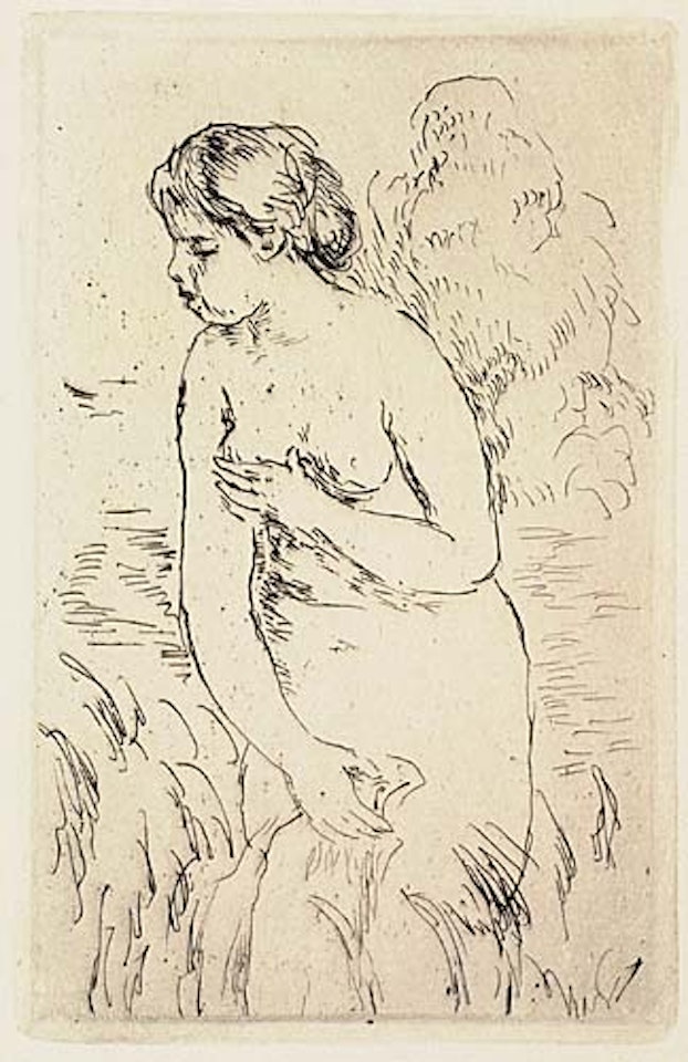 Baigneuse debout, à mi-jambes by Pierre-Auguste Renoir