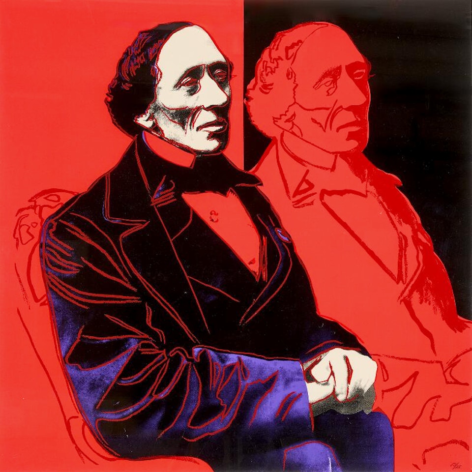 “H. C. Andersen Portrait” from “The H. C. Andersen Series” by Andy Warhol