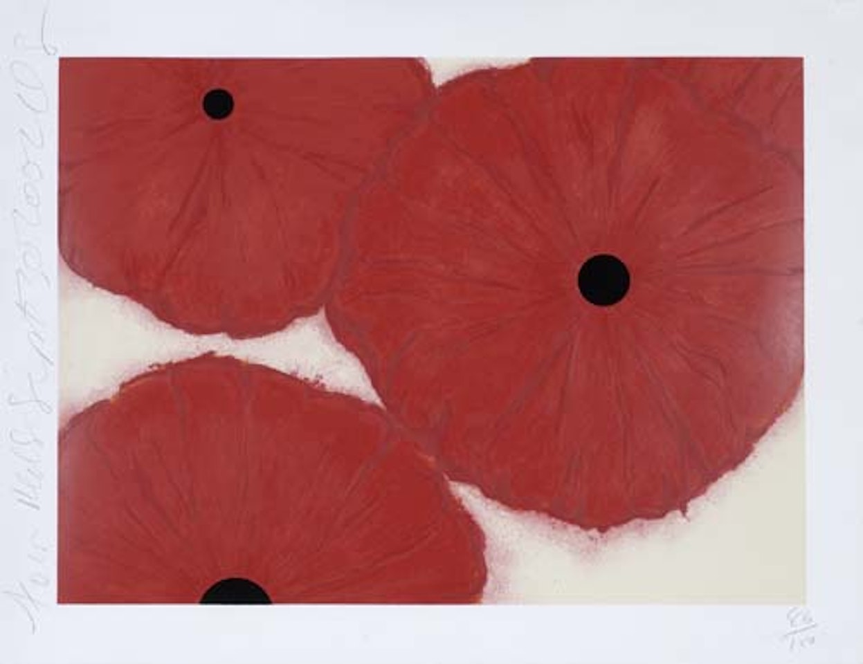 Four Reds, September 30, 2002 by Donald Sultan