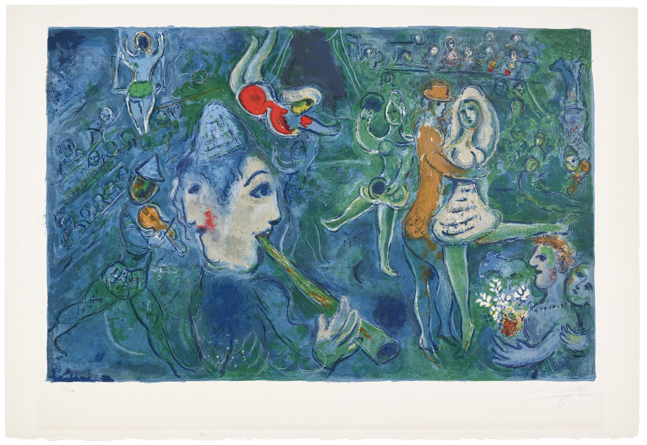 Le Cirque: one print; Le Cirque : one print by Marc Chagall