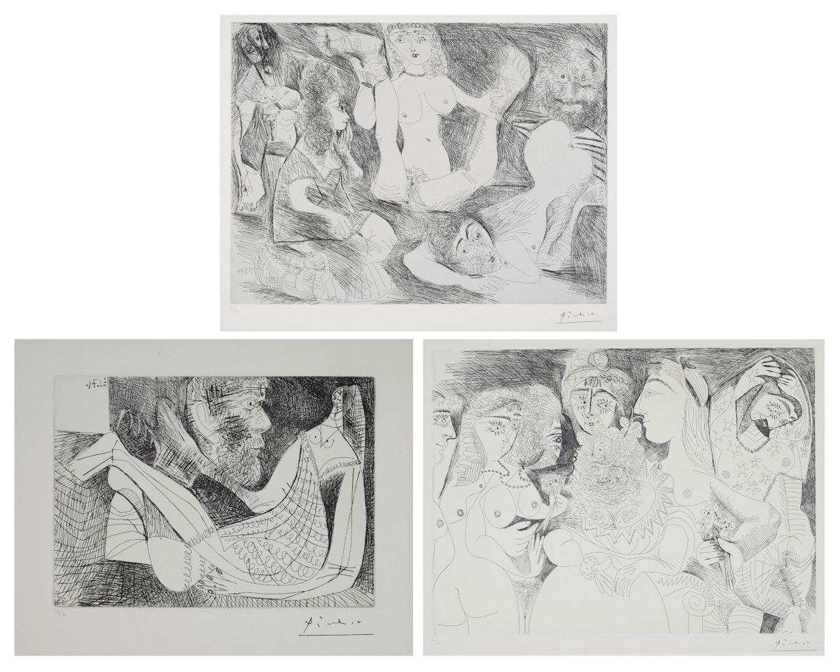 La Série 156: three prints; La Série 156 : three prints by Pablo Picasso