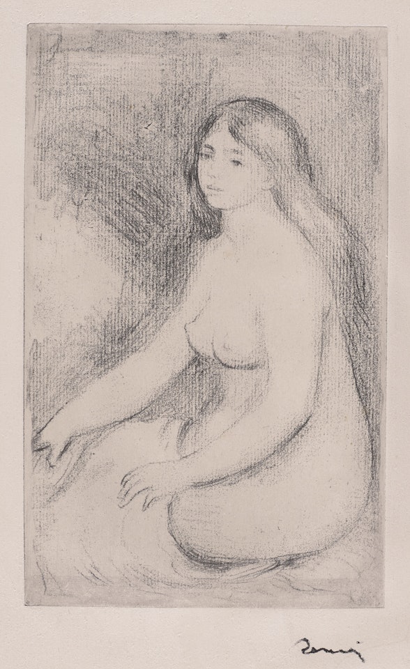 Baigneuse assise by Pierre-Auguste Renoir