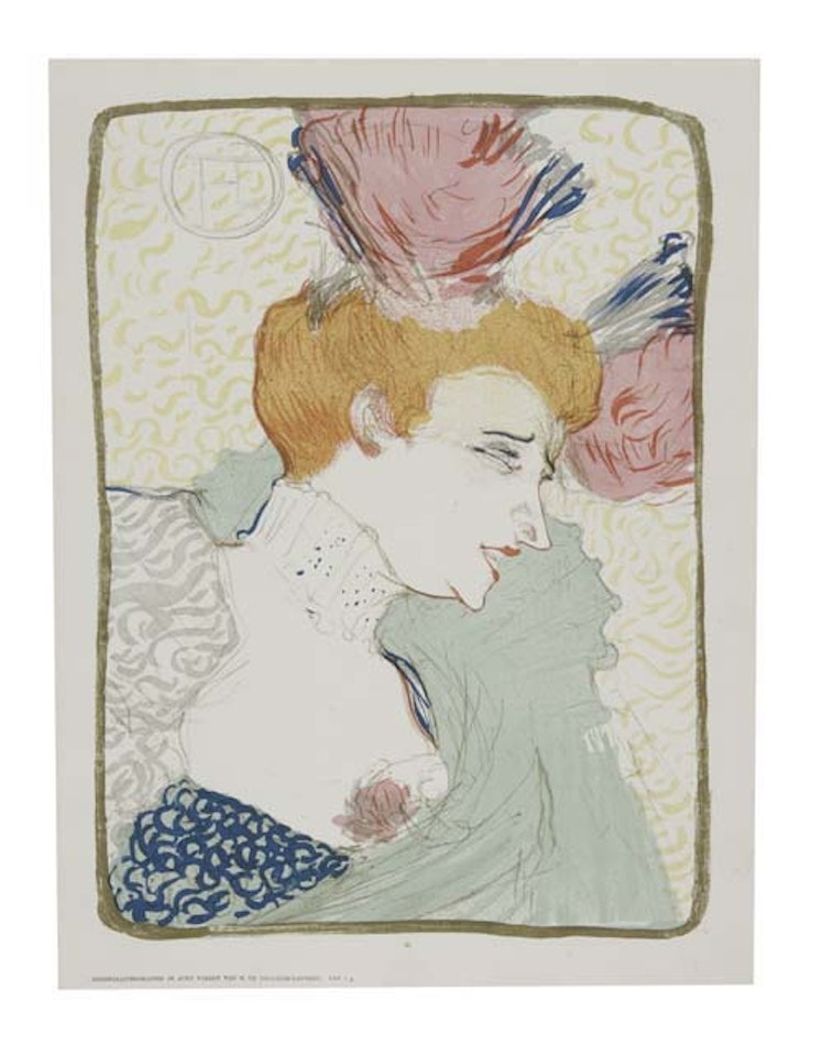 Mademoiselle Marcel Lender, en buste by Henri de Toulouse-Lautrec
