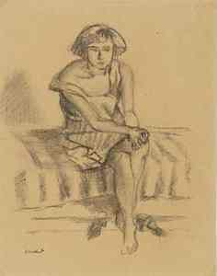 Modèle assise by Édouard Vuillard