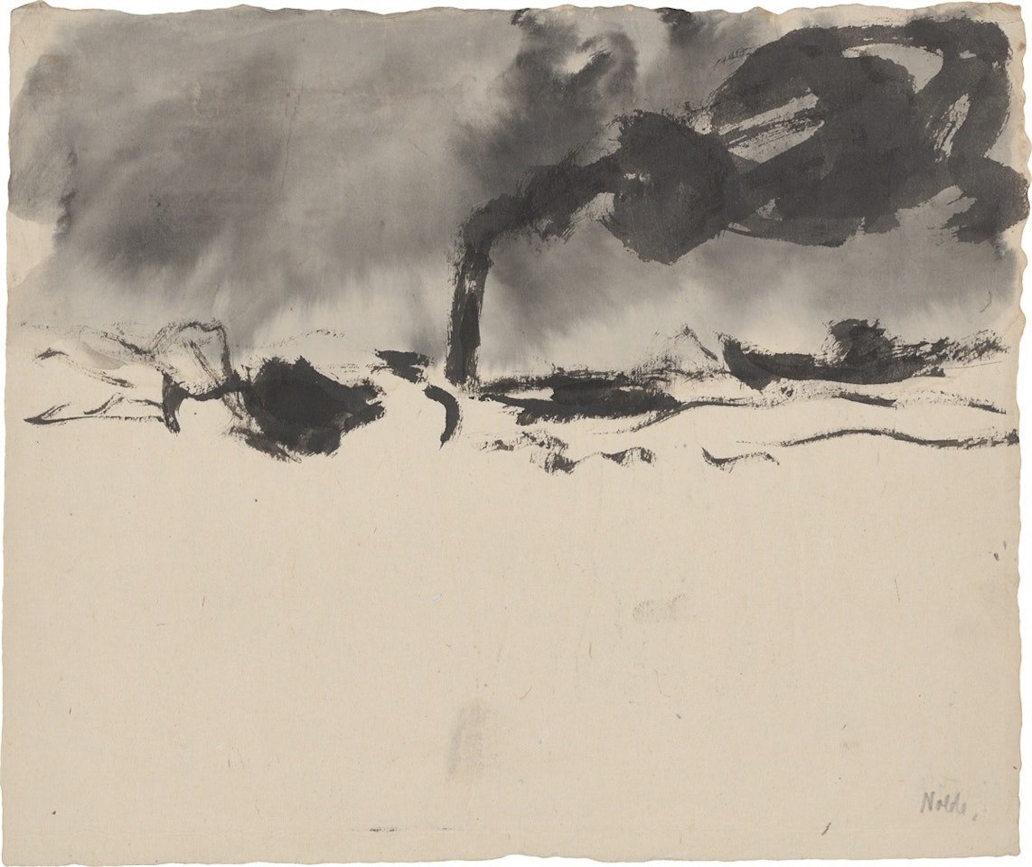 ”Schleppzug im Hamburger Hafen” by Emil Nolde