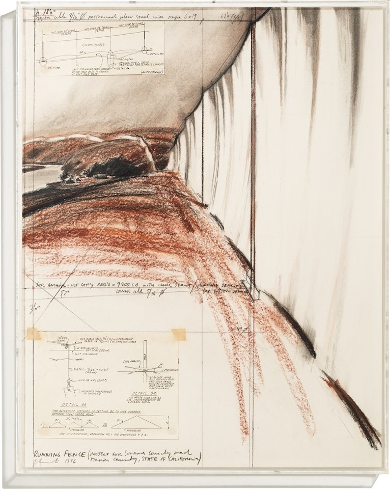 ”RUNNING FENCE (PROJECT FOR Sonoma County And Marin County, STATE OF CALIFORNIA)” by Christo