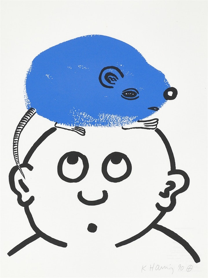 ”The Story of Red and Blue”, 1-20 by Keith Haring