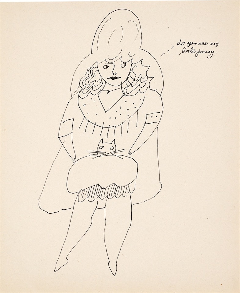 Standing Girl (do you see my little pussy) by Andy Warhol