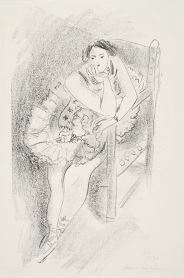 Danseuse au fauteuil de bois by Henri Matisse