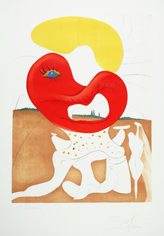 Le sang du yin et le yang by Salvador Dali