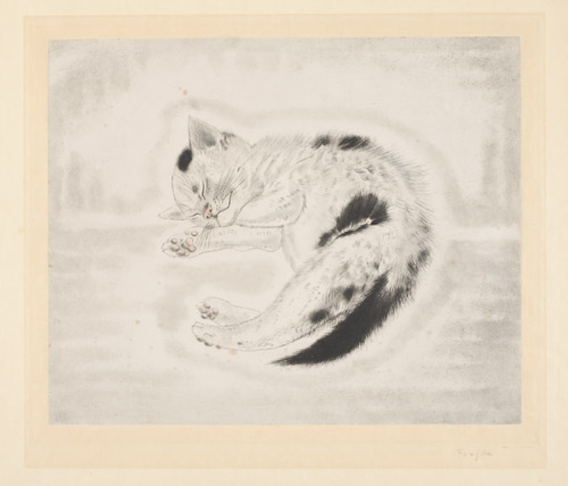 Chat by Leonard Tsuguharu Foujita