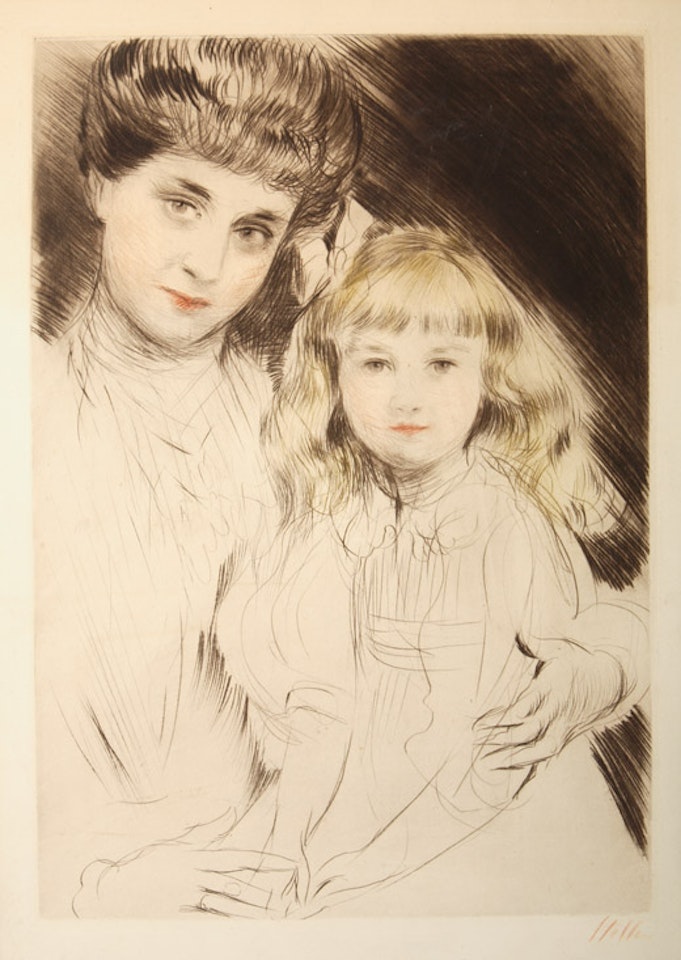 Mère et Fille by Paul César Helleu