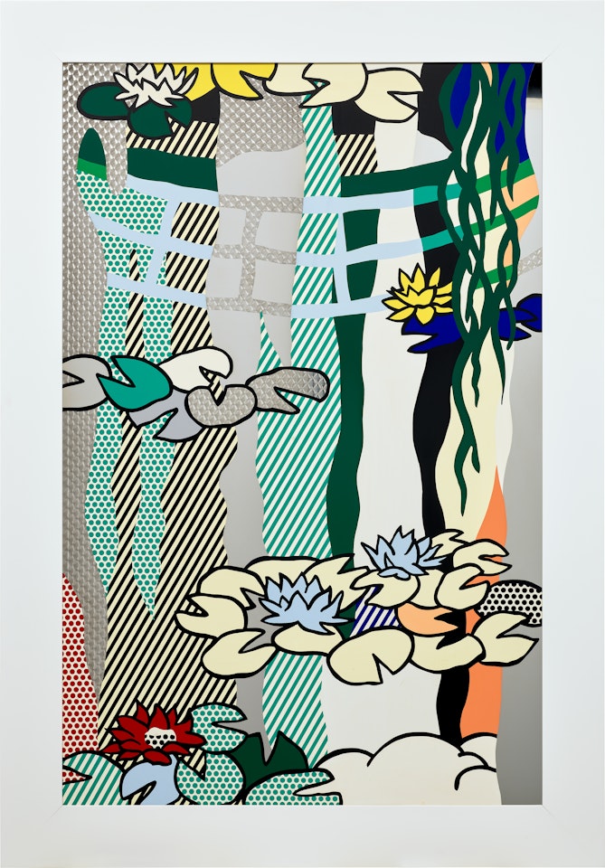 Water Lilies with Japanese Bridge by Roy Lichtenstein