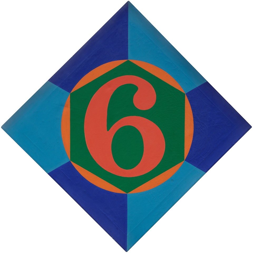 Small Diamond Hexagon 6 by Robert Indiana