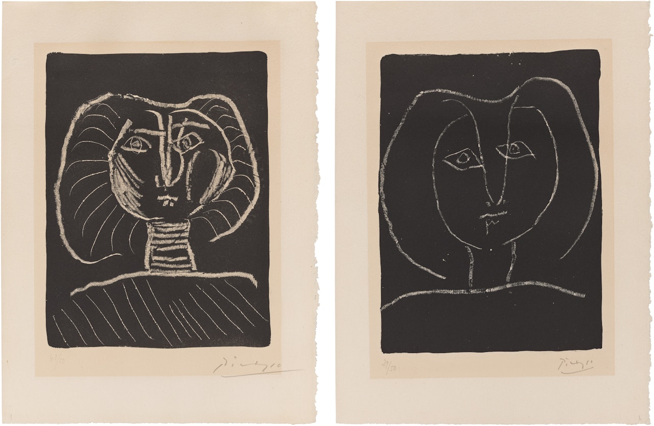 Two works: (i) by Pablo Picasso