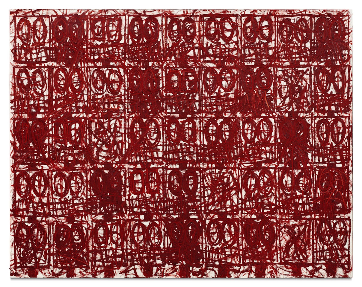 Anxious Red Painting August 20th by Rashid Johnson