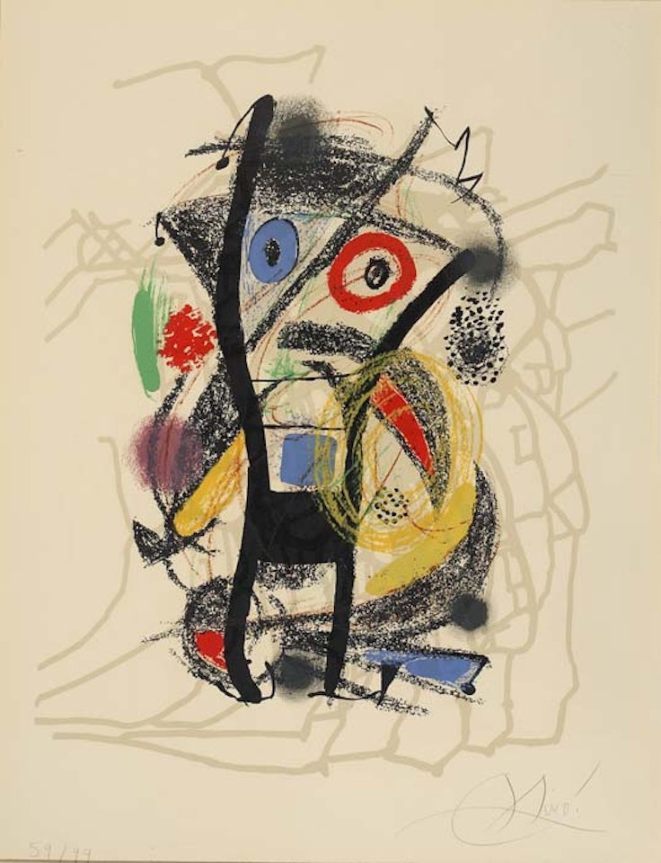 Hommage à Hélion by Joan Miró