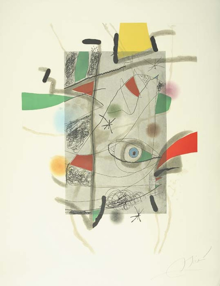 L'Libre dels sis Sentitsb III by Joan Miró
