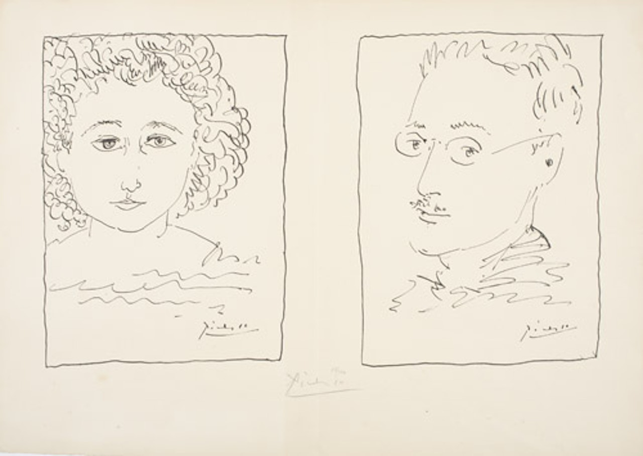 À la Mémoire de Julius et Ethel Rosenberg, Éxécutés le 19 Juin 1953 by Pablo Picasso