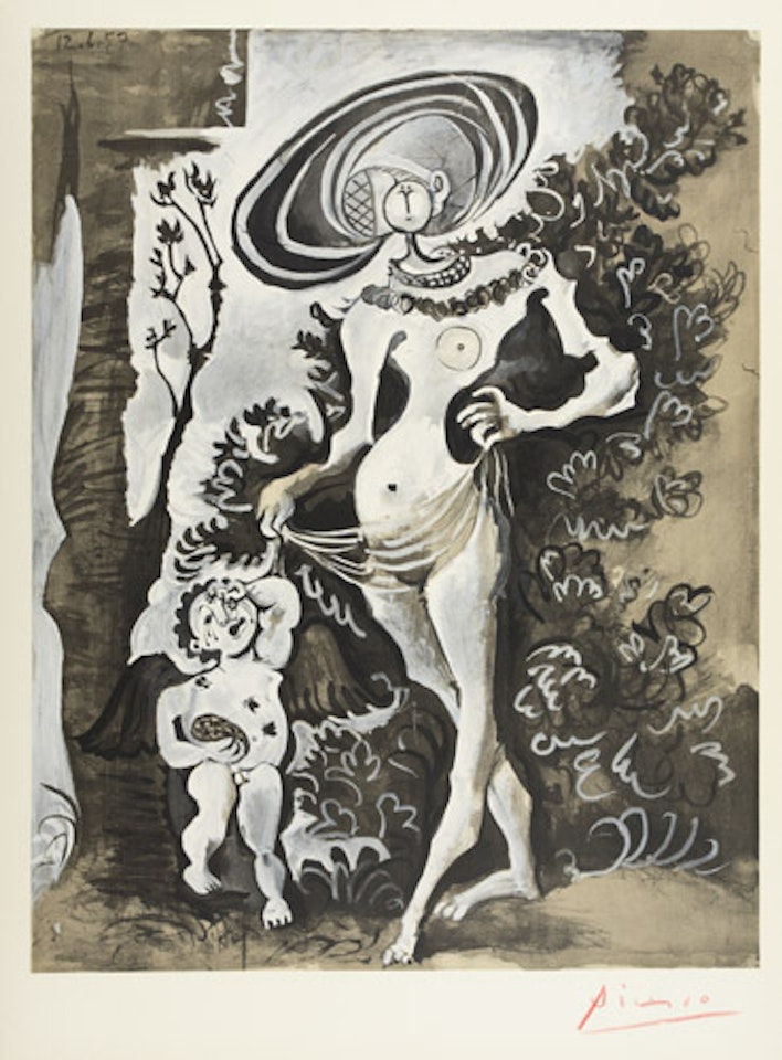 Venus et l'Amour voleur de miel by Pablo Picasso