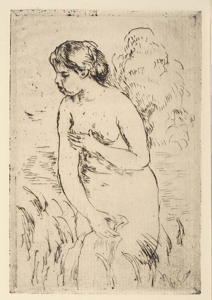 Biagneuse debout, à mi-jambes by Pierre-Auguste Renoir
